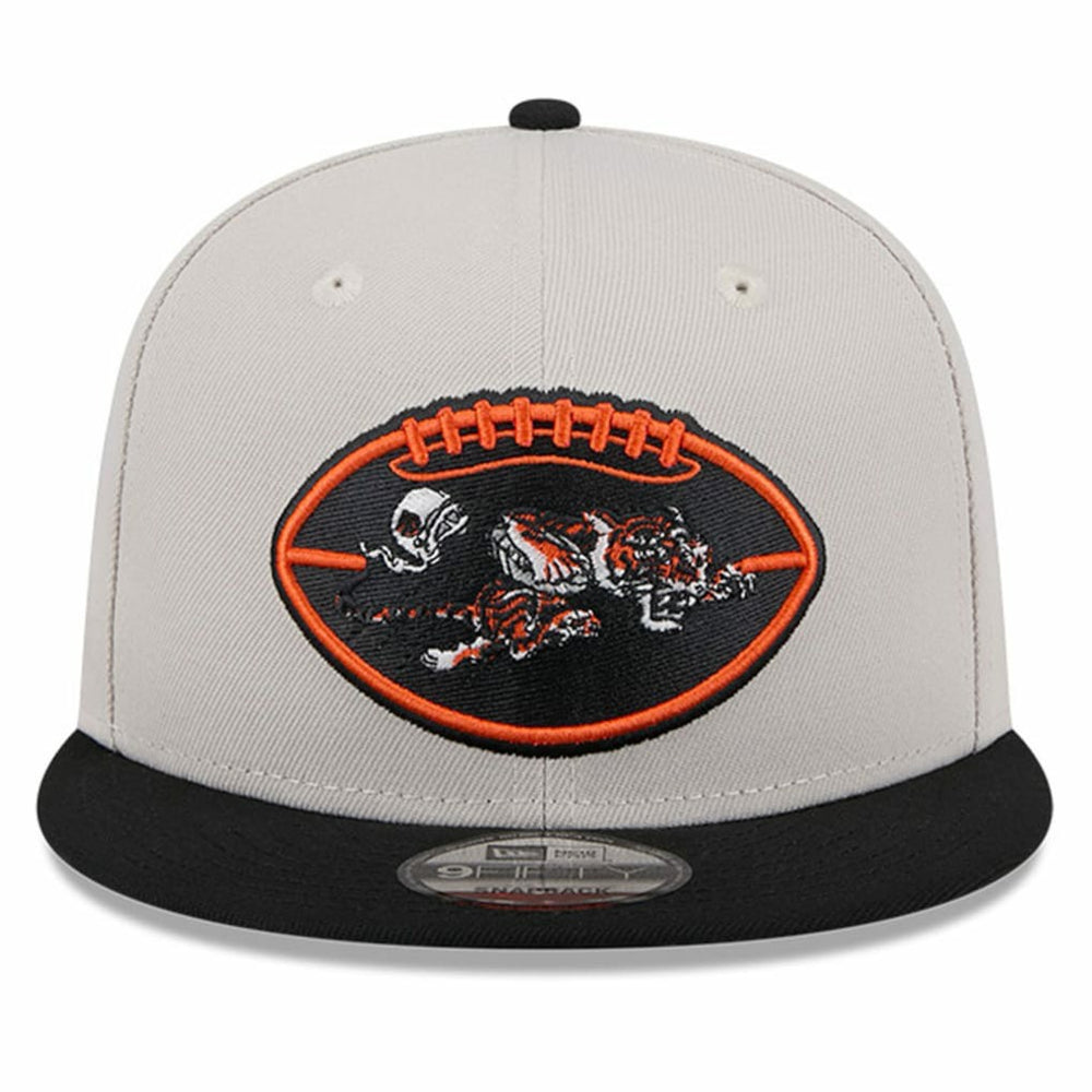 Cincinnati Bengals New Era 2024 Sideline Historic 9FIFTY Snapback Hat Stone/Black | NFL
