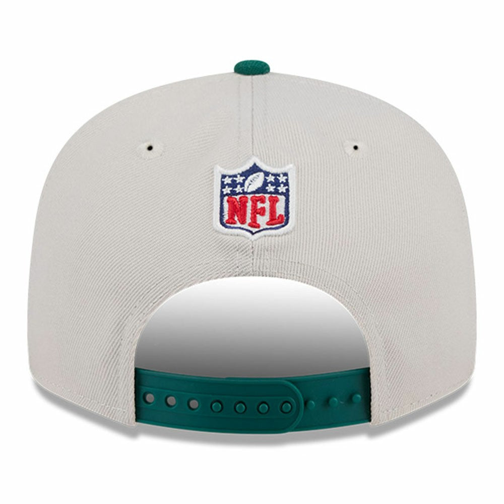 New York Jets New Era 2024 Sideline Historic 9FIFTY Snapback Hat Stone/Green | NFL