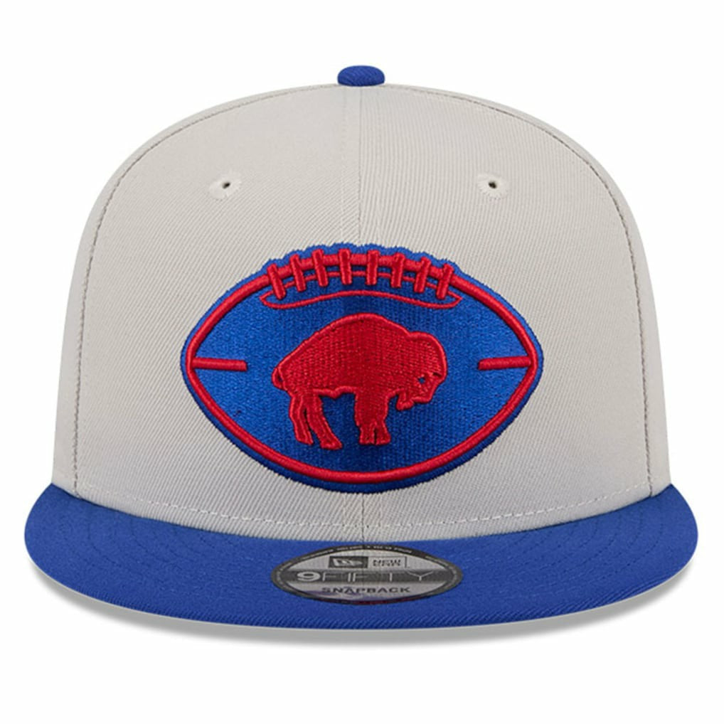 Buffalo Bills New Era 2024 Sideline Historic 9FIFTY Snapback Hat Stone/Royal | NFL