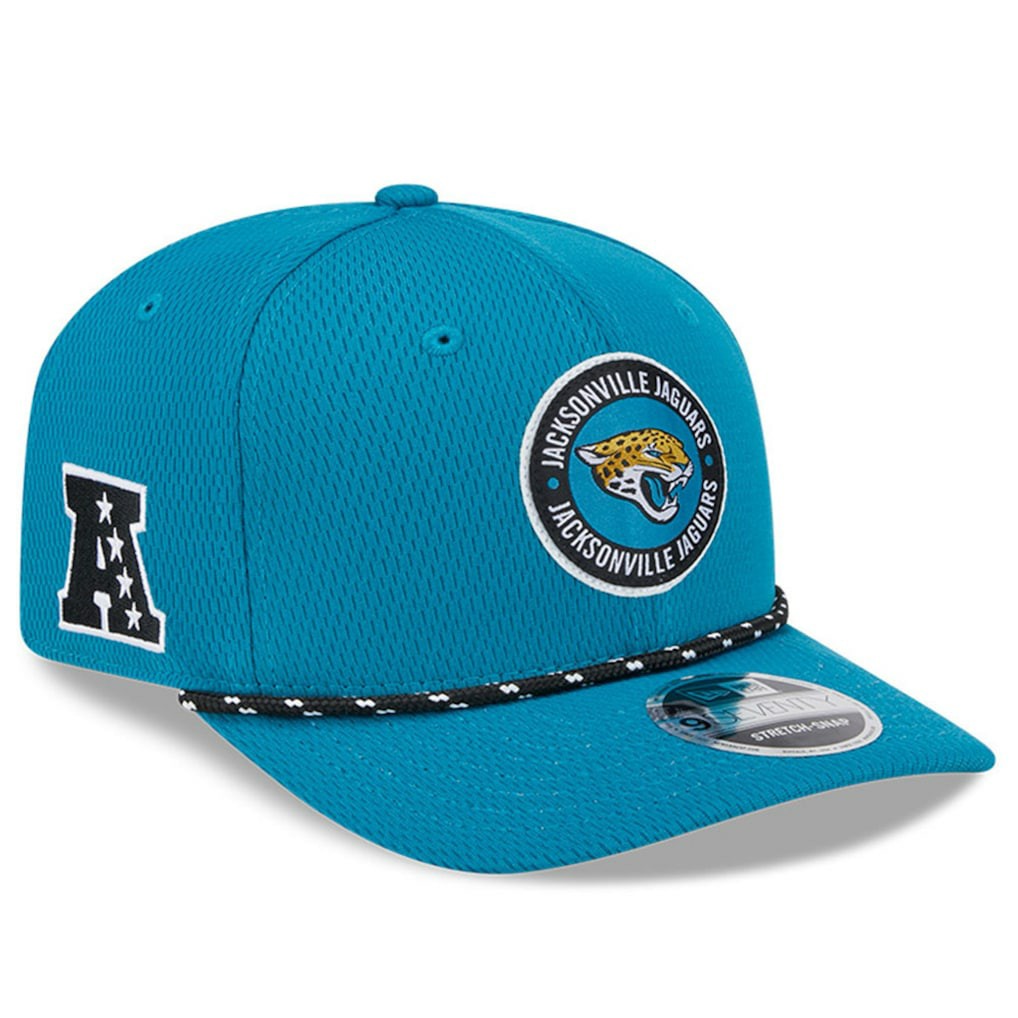 Jacksonville Jaguars New Era 2024 Sideline 9SEVENTY Stretch-Snap Hat Teal | NFL