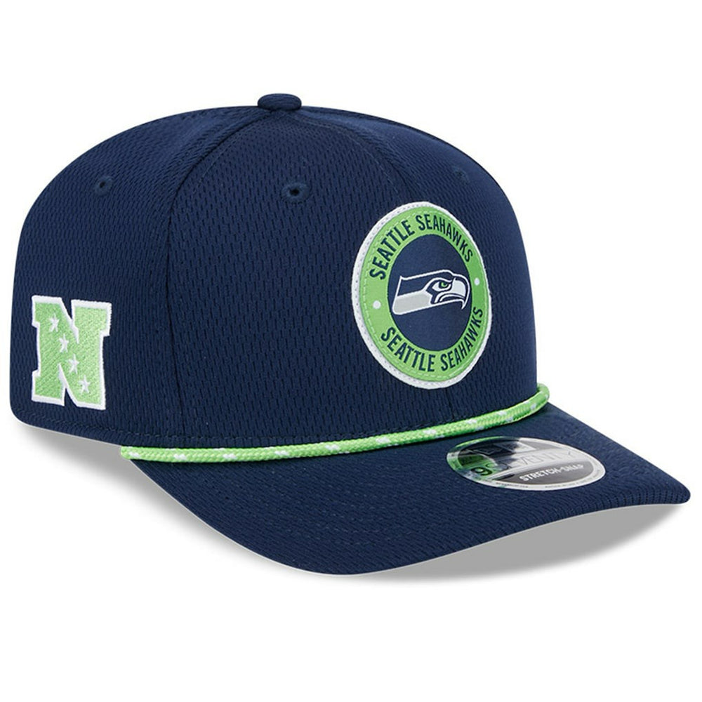 Seattle Seahawks New Era 2024 Sideline 9SEVENTY Stretch-Snap Hat College Navy | NFL