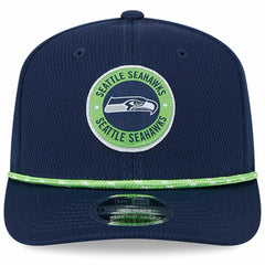 Seattle Seahawks New Era 2024 Sideline 9SEVENTY Stretch-Snap Hat College Navy | NFL