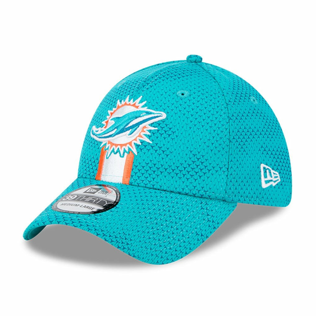 Miami Dolphins New Era 2024 Sideline 39THIRTY Flex Hat Aqua | NFL