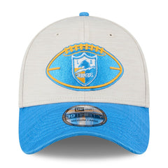 Los Angeles Chargers New Era 2024 Sideline Historic 39THIRTY Flex Hat Stone/Blue | NFL