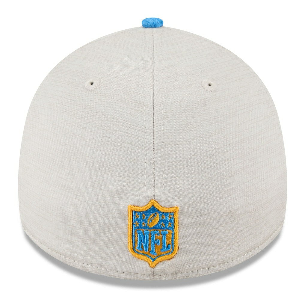Los Angeles Chargers New Era 2024 Sideline Historic 39THIRTY Flex Hat Stone/Blue | NFL