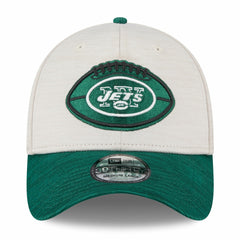 New York Jets New Era 2024 Sideline Historic 39THIRTY Flex Hat Stone/Green | NFL