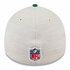 New York Jets New Era 2024 Sideline Historic 39THIRTY Flex Hat Stone/Green | NFL