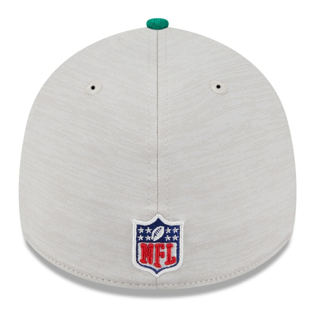 Philadelphia Eagles New Era 2024 Sideline Historic 39THIRTY Flex Hat Stone/Midnight Green | NFL