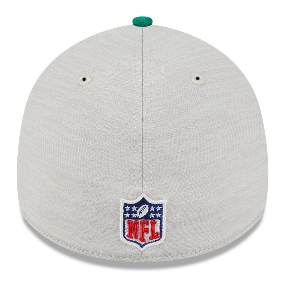 Philadelphia Eagles New Era 2024 Sideline Historic 39THIRTY Flex Hat Stone/Midnight Green | NFL