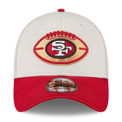 San Francisco 49ers New Era 2024 Sideline Historic 39THIRTY Flex Hat Stone/Scarlet | NFL