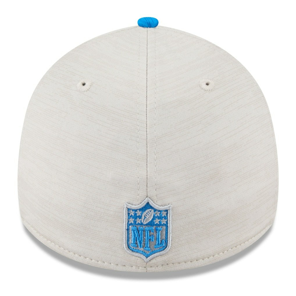 Detroit Lions New Era 2024 Sideline Historic 39THIRTY Flex Hat Stone/Blue | NFL