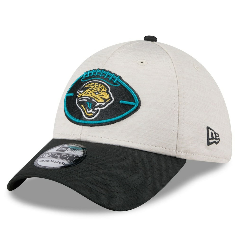 Jacksonville Jaguars New Era 2024 Sideline Historic 39THIRTY Flex Hat Stone/Teal | NFL