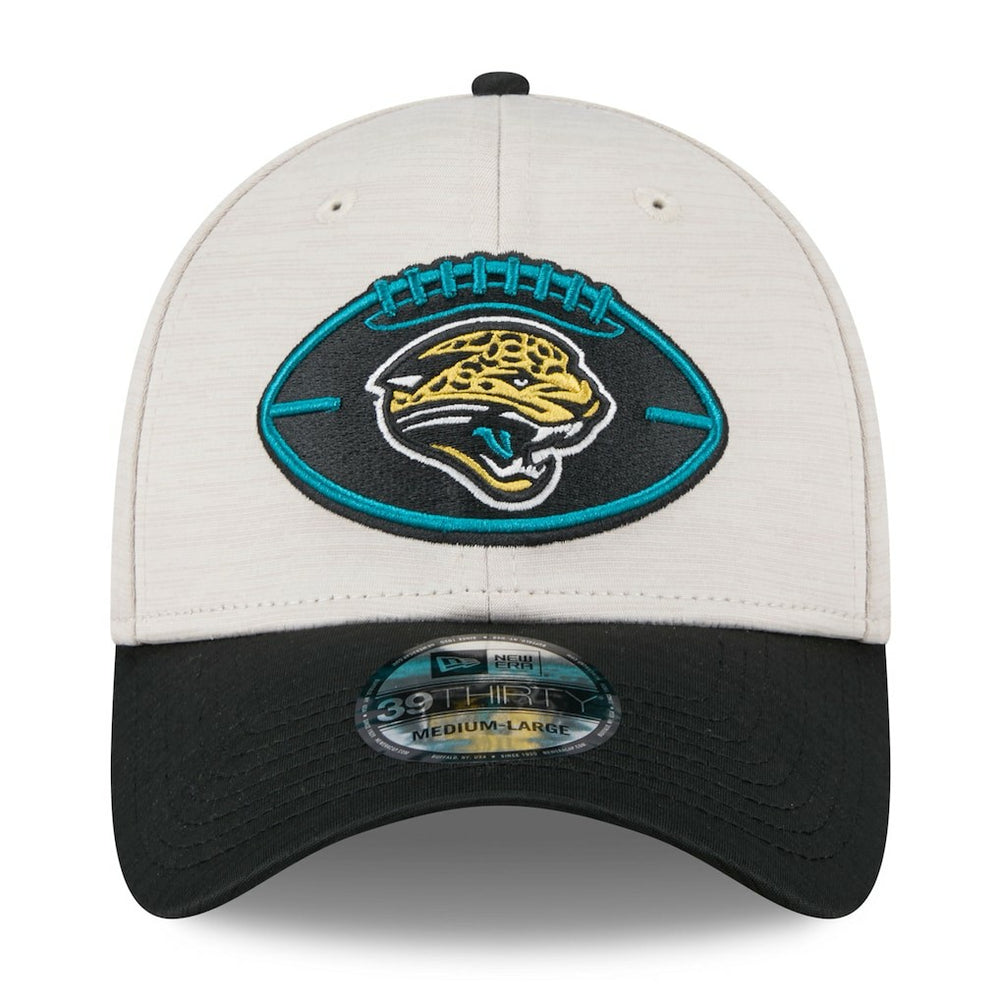 Jacksonville Jaguars New Era 2024 Sideline Historic 39THIRTY Flex Hat Stone/Teal | NFL