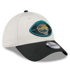 Jacksonville Jaguars New Era 2024 Sideline Historic 39THIRTY Flex Hat Stone/Teal | NFL