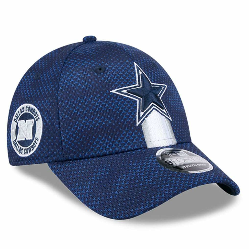 Dallas Cowboys New Era 2024 Sideline 9FORTY Stretch-Snap Hat Navy | NFL
