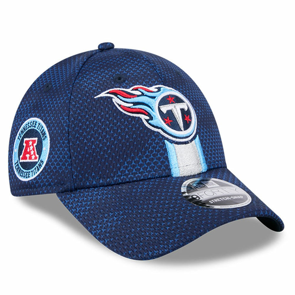 Tennessee Titans New Era 2024 Sideline 9FORTY Stretch-Snap Hat Navy | NFL
