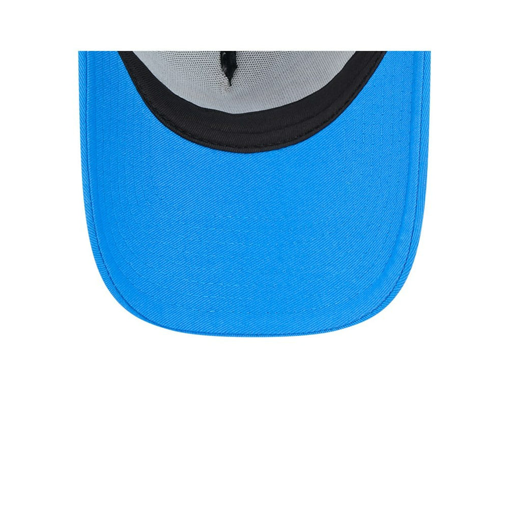 Los Angeles Chargers New Era 2024 Sideline Historic 9FORTY A-Frame Trucker Adjustable Hat Stone/Powder Blue | NFL