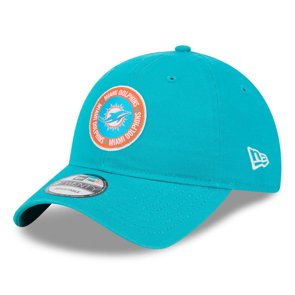 Miami Dolphins New Era 2024 Sideline 9TWENTY Adjustable Hat Aqua | NFL