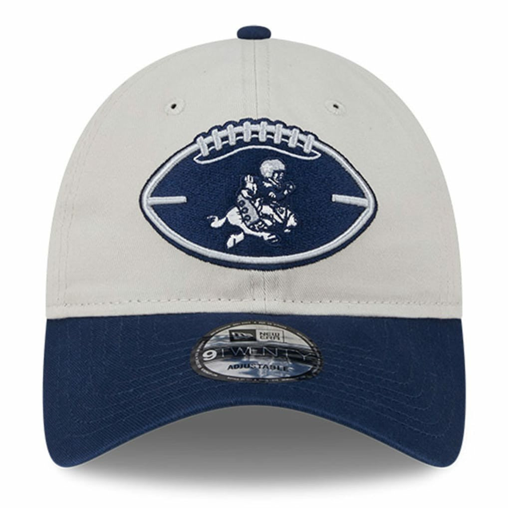 Dallas Cowboys New Era 2024 Sideline Historic 9TWENTY Adjustable Hat Stone/Navy | NFL
