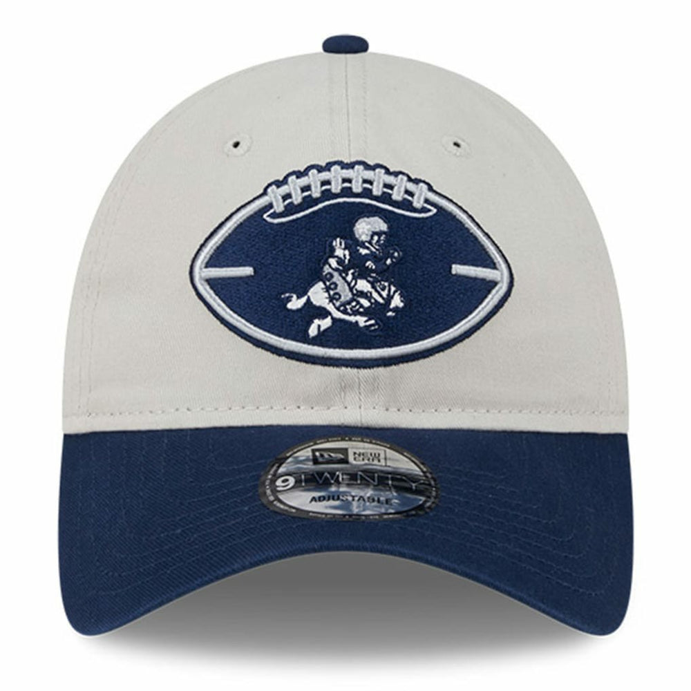 Dallas Cowboys New Era 2024 Sideline Historic 9TWENTY Adjustable Hat Stone/Navy | NFL