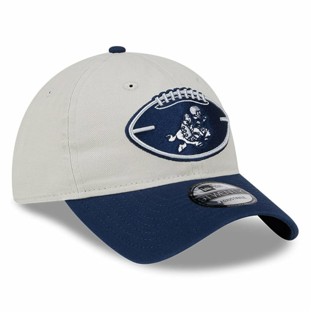 Dallas Cowboys New Era 2024 Sideline Historic 9TWENTY Adjustable Hat Stone/Navy | NFL