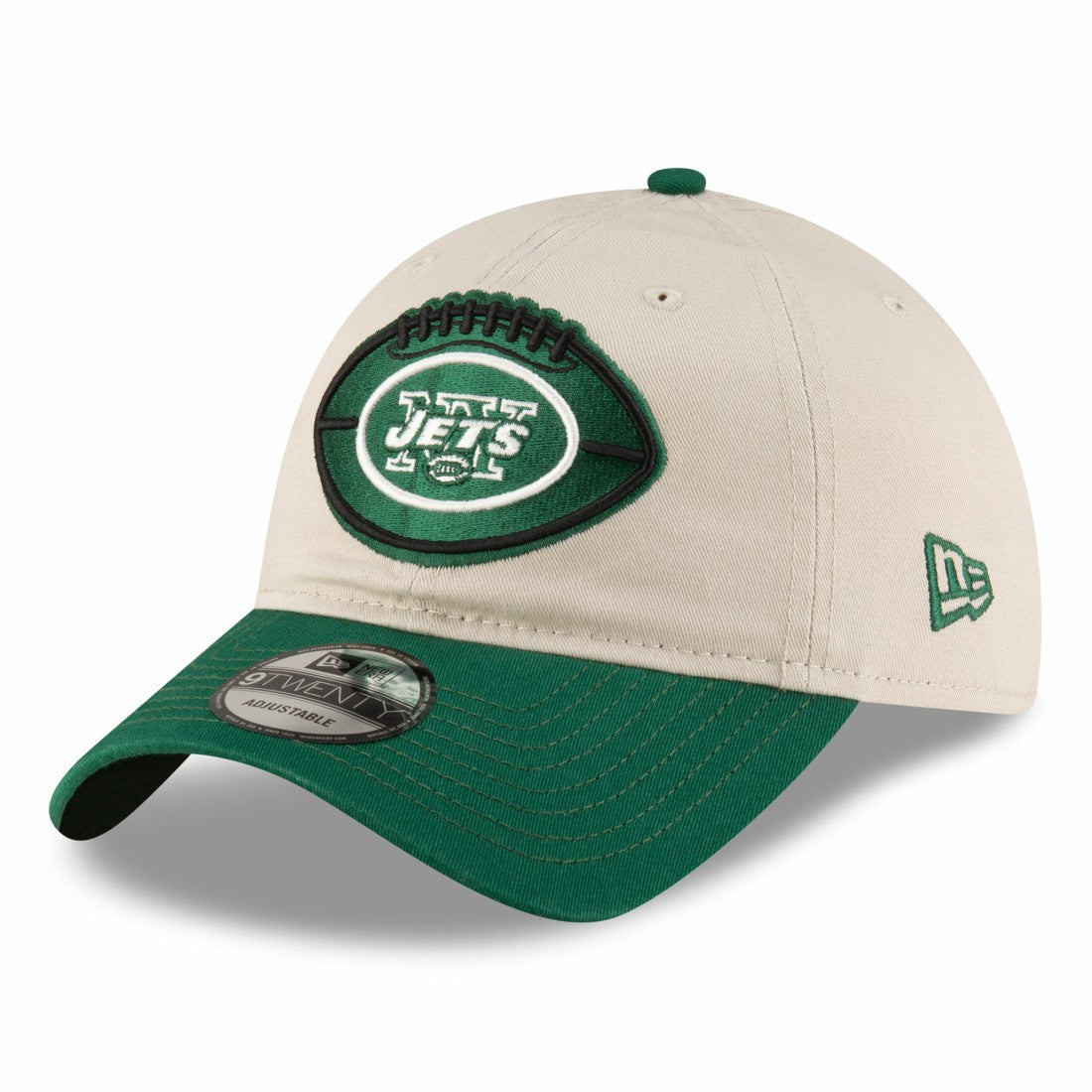 New York Jets New Era 2024 Sideline Historic 9TWENTY Adjustable Hat Stone/Green | NFL