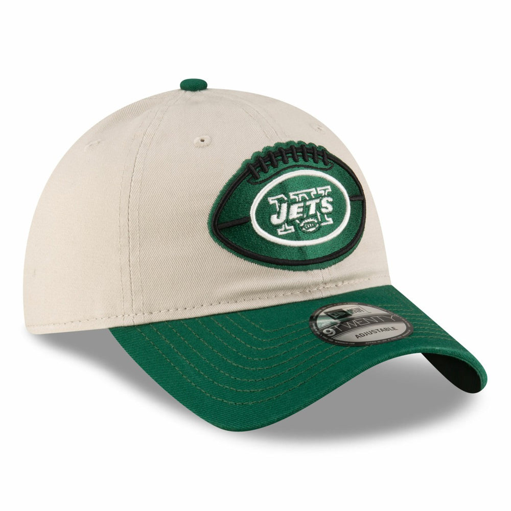 New York Jets New Era 2024 Sideline Historic 9TWENTY Adjustable Hat Stone/Green | NFL