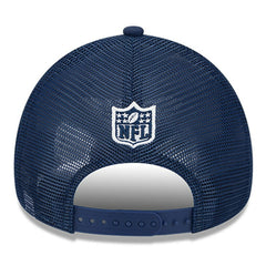 Dallas Cowboys New Era Youth 2024 Sideline Historic 9FORTY A-Frame Trucker Adjustable Hat Stone/Navy | NFL