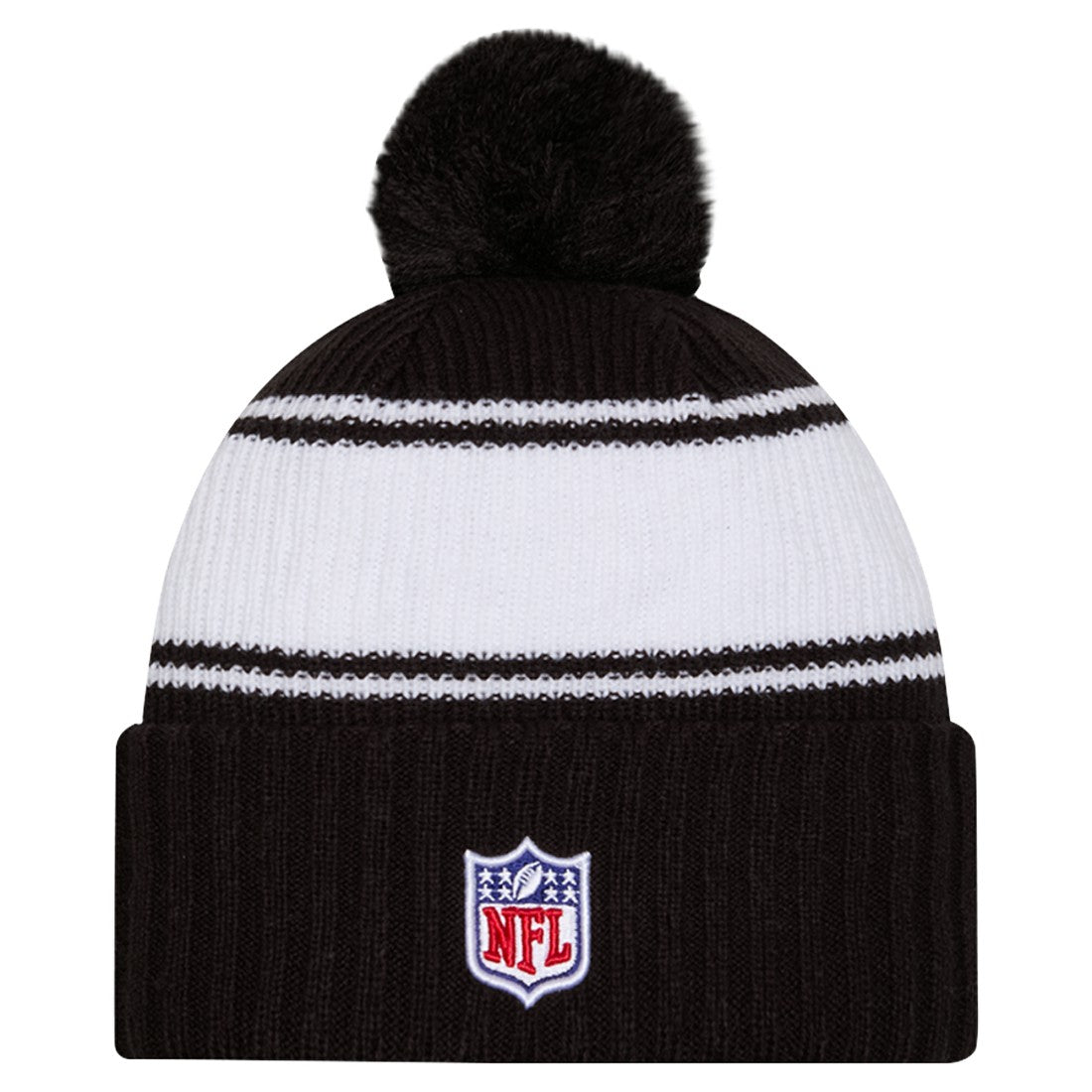 New York Jets New Era 2024 Sideline Cuffed Knit Hat with Pom Black | NFL