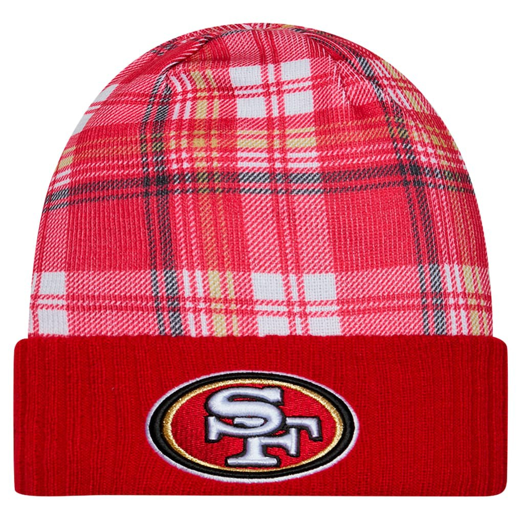San Francisco 49ers New Era Sideline Statement Cuffed Knit Hat Scarlet | NFL