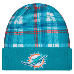 Miami Dolphins New Era Sideline Statement Cuffed Knit Hat Aqua | NFL