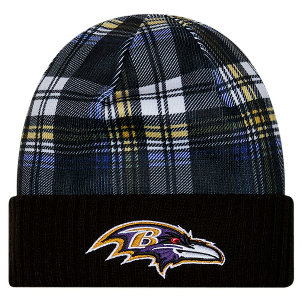 Baltimore Ravens New Era Sideline Statement Cuffed Knit Hat Black | NFL
