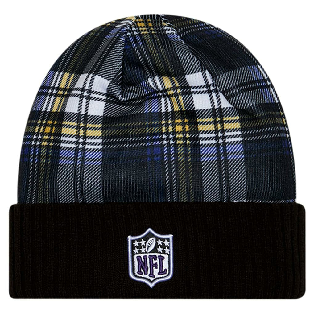 Baltimore Ravens New Era Sideline Statement Cuffed Knit Hat Black | NFL