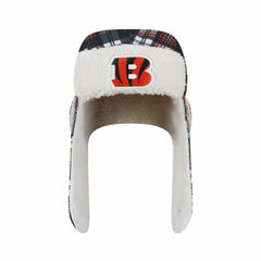 Cincinnati Bengals New Era Sideline Plaid Sherpa Trapper Hat Black | NFL