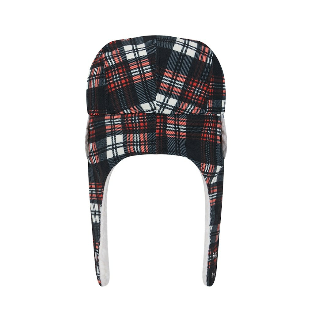 Cincinnati Bengals New Era Sideline Plaid Sherpa Trapper Hat Black | NFL