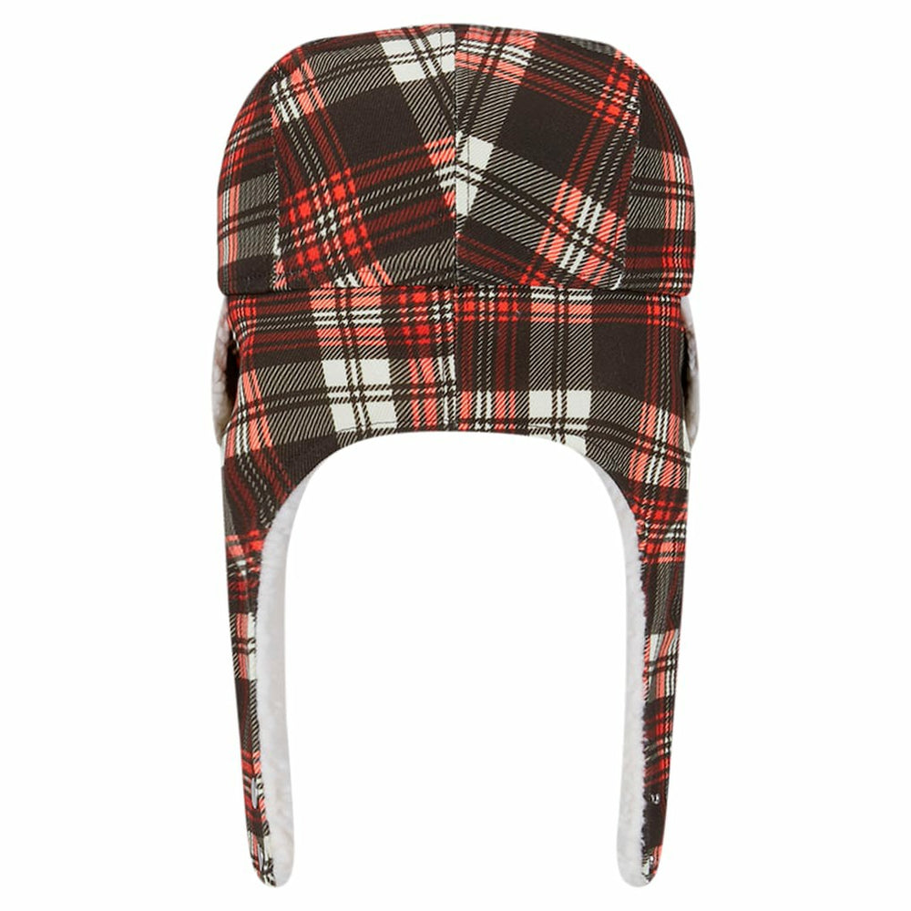 Cleveland Browns New Era Sideline Plaid Sherpa Trapper Hat Brown | NFL