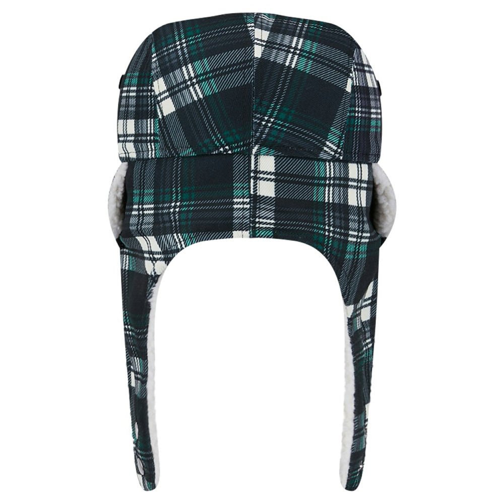 New York Jets New Era Sideline Plaid Sherpa Trapper Hat Black | NFL