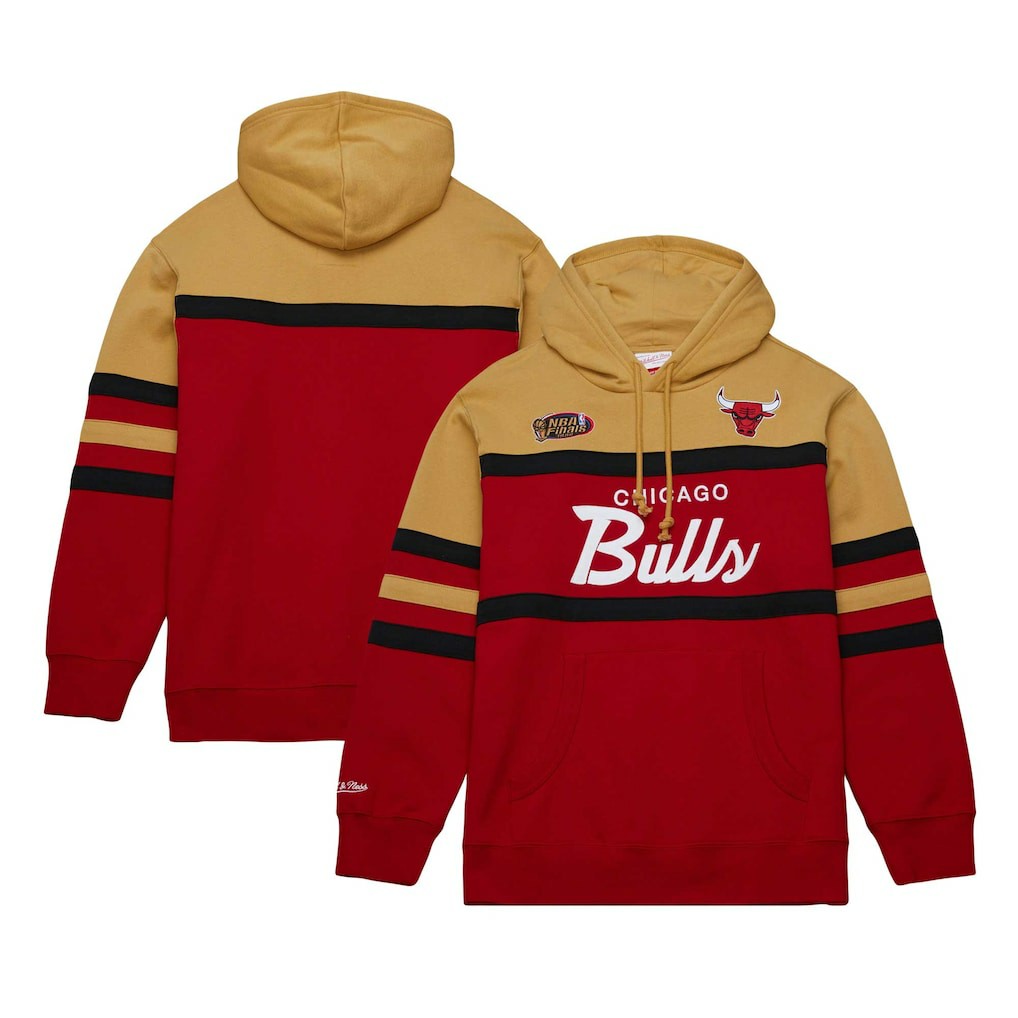 Chicago Bulls Head Coach Pullover Hoodie Red/Gold - NBA