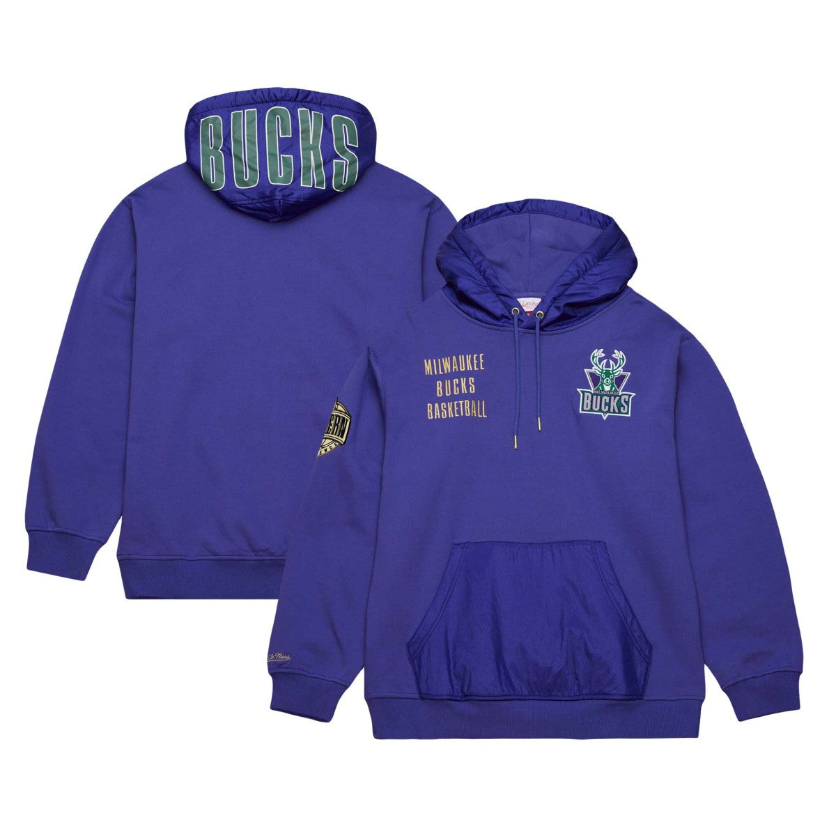Milwaukee Bucks Team OG 2.0 Vintage Logo Fleece Pullover Hoodie Purple - NBA