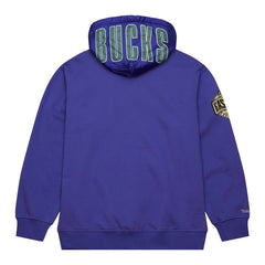 Milwaukee Bucks Team OG 2.0 Vintage Logo Fleece Pullover Hoodie Purple - NBA