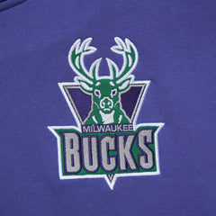Milwaukee Bucks Team OG 2.0 Vintage Logo Fleece Pullover Hoodie Purple - NBA