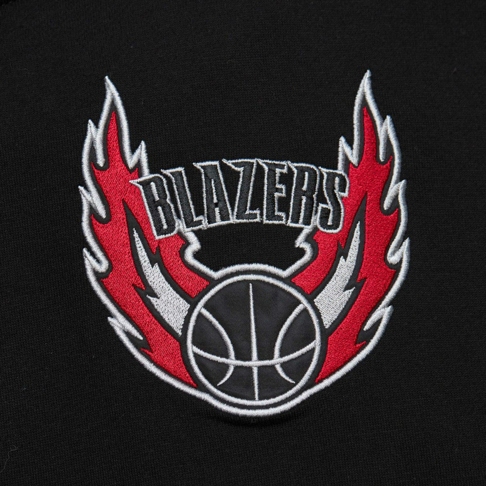 Portland Trail Blazers Team OG 2.0 Vintage Logo Fleece Pullover Hoodie Black - NBA