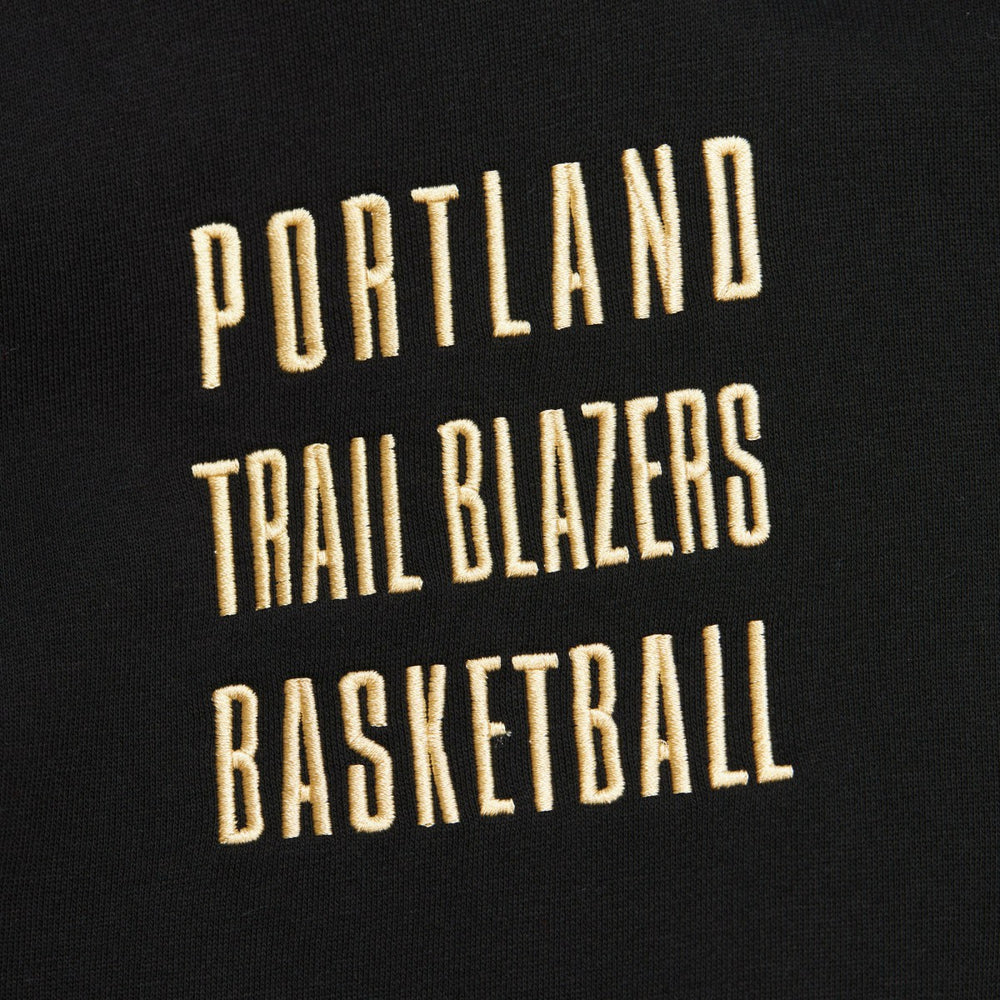 Portland Trail Blazers Team OG 2.0 Vintage Logo Fleece Pullover Hoodie Black - NBA