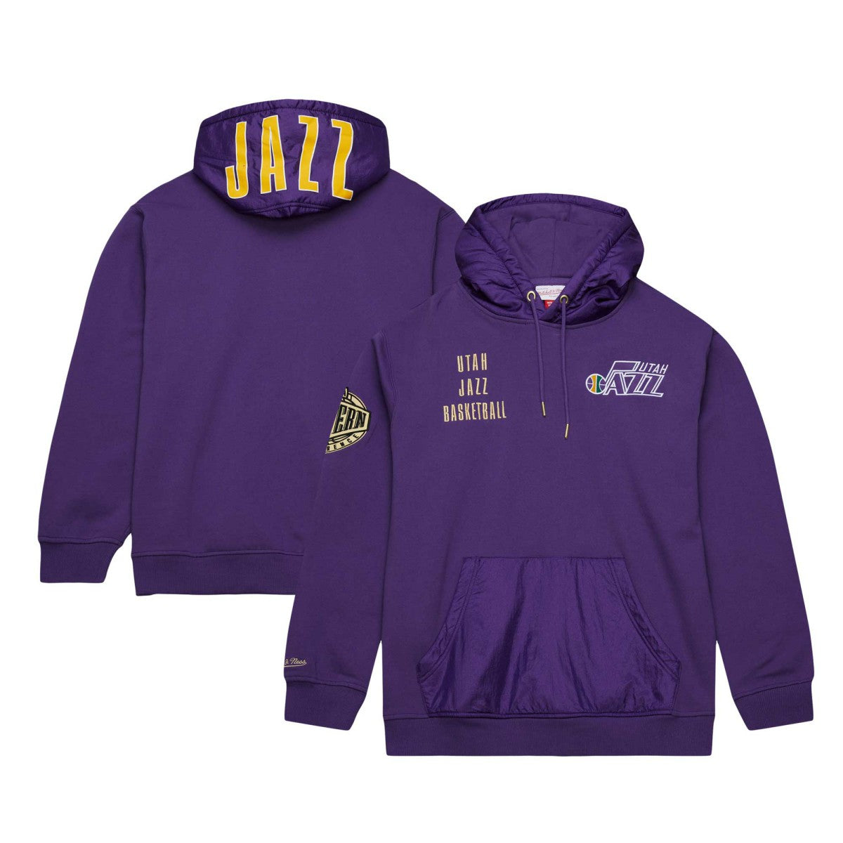 Utah Jazz Team OG 2.0 Vintage Logo Fleece Pullover Hoodie Purple - NBA
