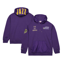 Utah Jazz Team OG 2.0 Vintage Logo Fleece Pullover Hoodie Purple - NBA