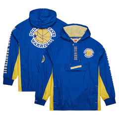 Golden State Warriors Team OG 2.0 Vintage Logo Anorak Windbreaker Quarter-Zip Jacket Royal - NBA
