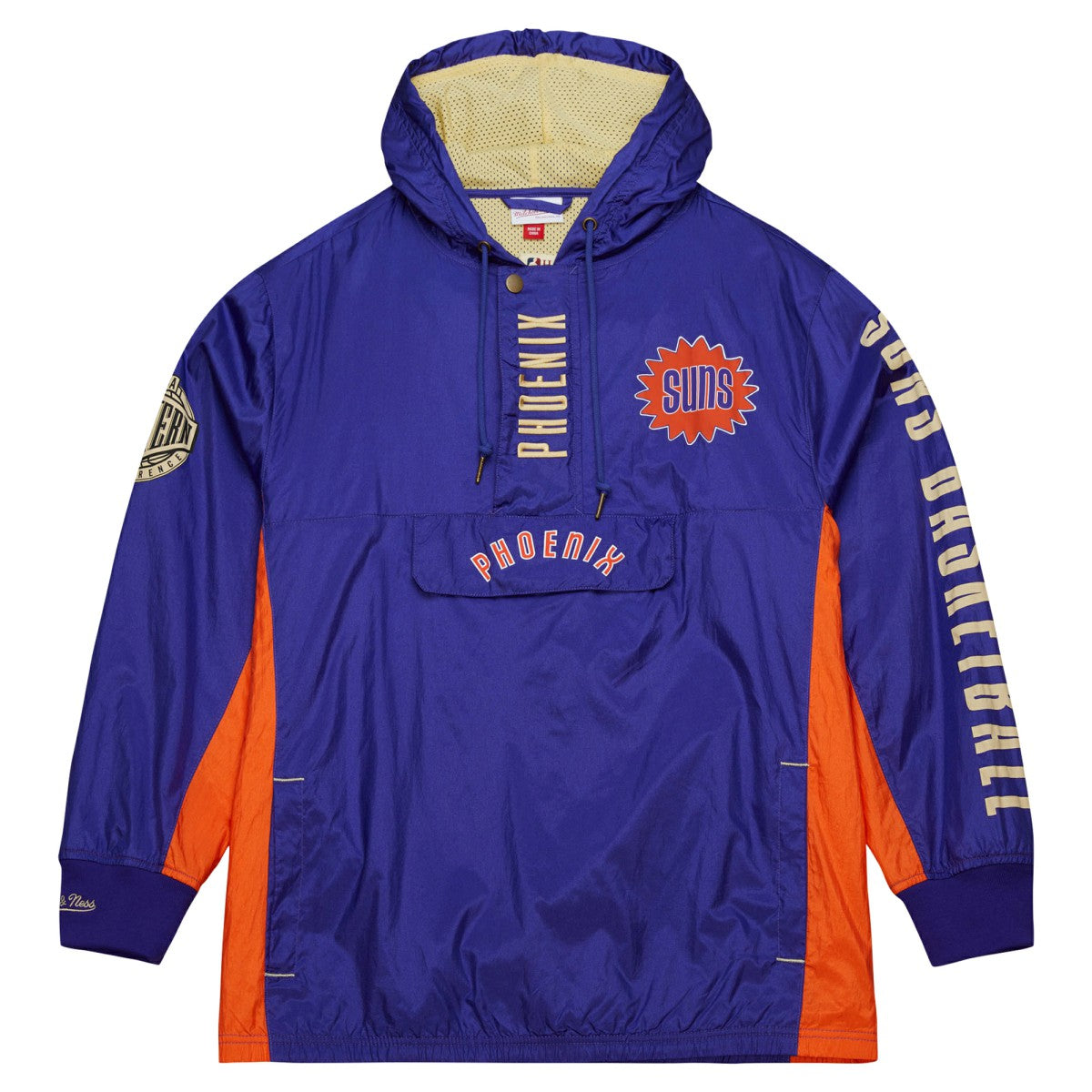Phoenix Suns Team OG 2.0 Vintage Logo Anorak Windbreaker Quarter-Zip Jacket Purple - NBA
