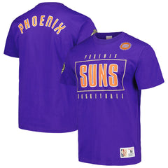 Phoenix Suns Hardwood Classics Team OG 2.0 Premium Vintage Logo T-Shirt Purple - NBA