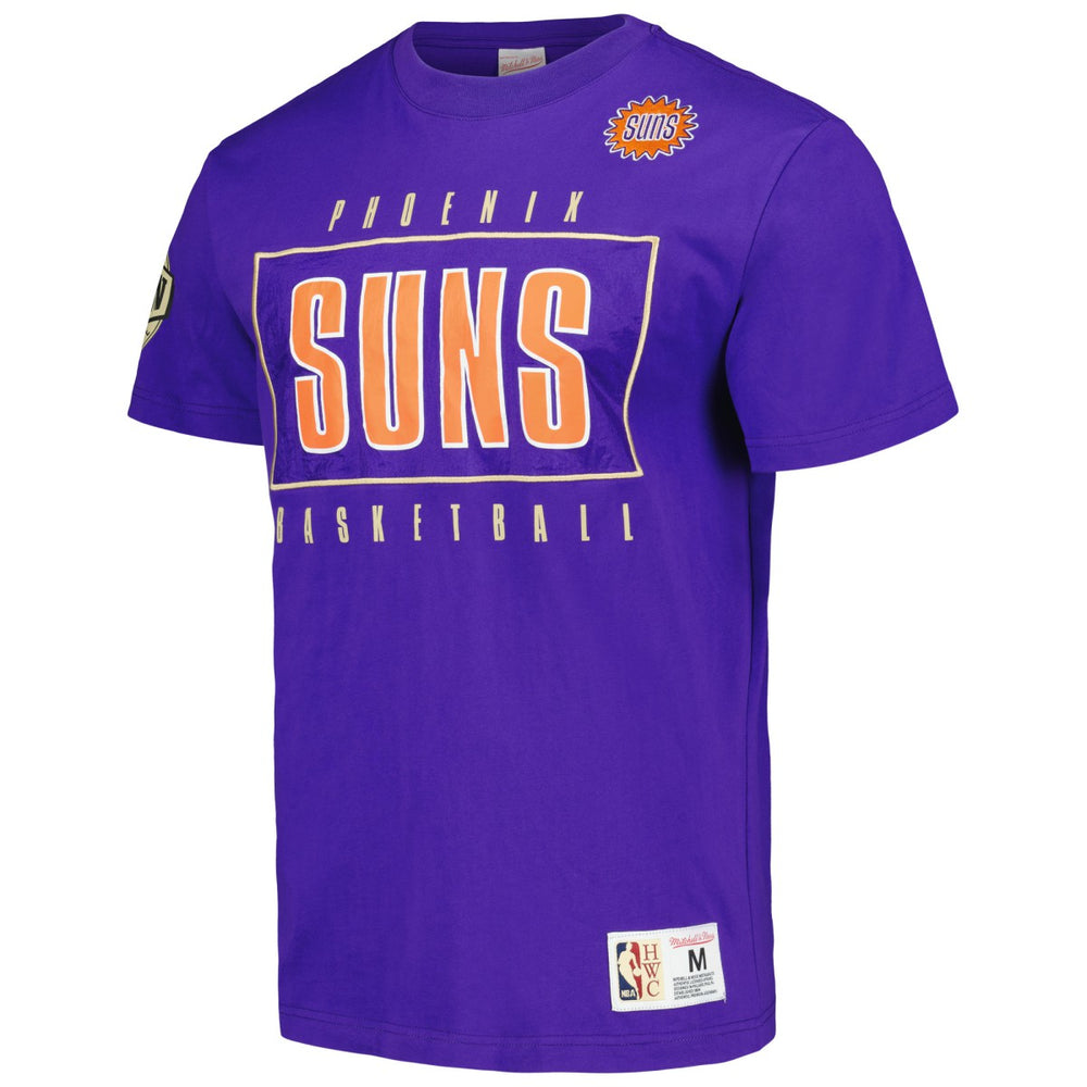 Phoenix Suns Hardwood Classics Team OG 2.0 Premium Vintage Logo T-Shirt Purple - NBA