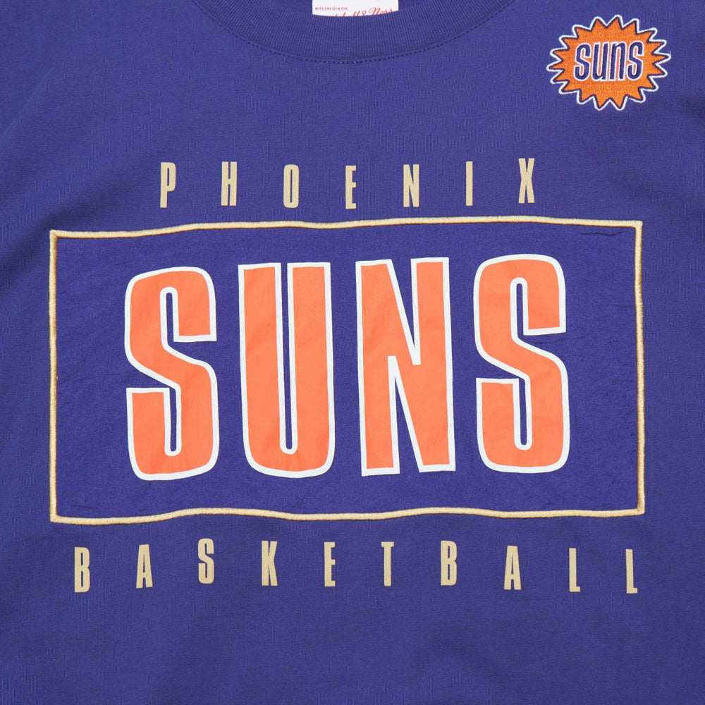 Phoenix Suns Hardwood Classics Team OG 2.0 Premium Vintage Logo T-Shirt Purple - NBA